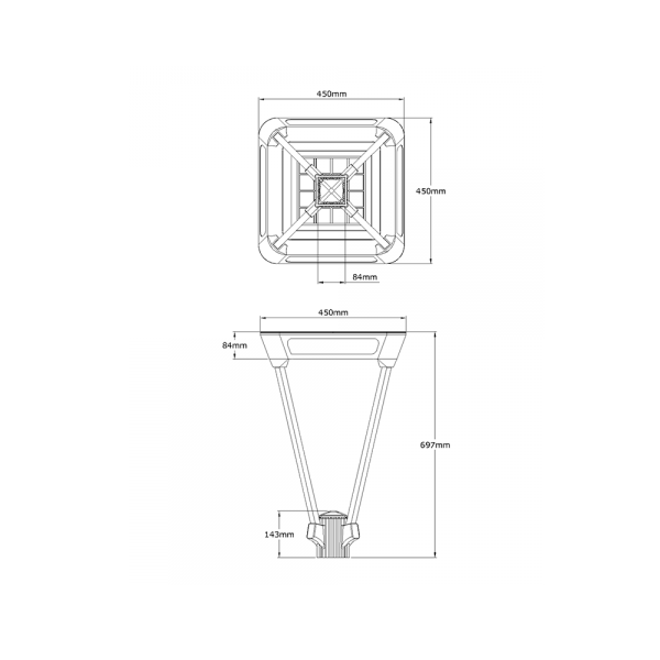 إضاءة LED للحديقة gtd05pb 2